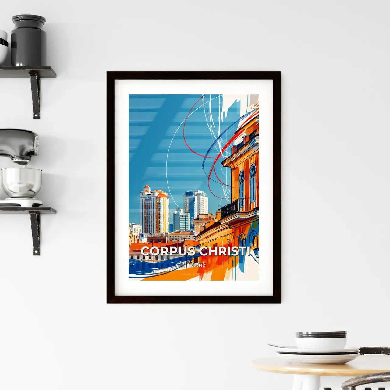 Vibrant Corpus Christi, Texas Framed Print