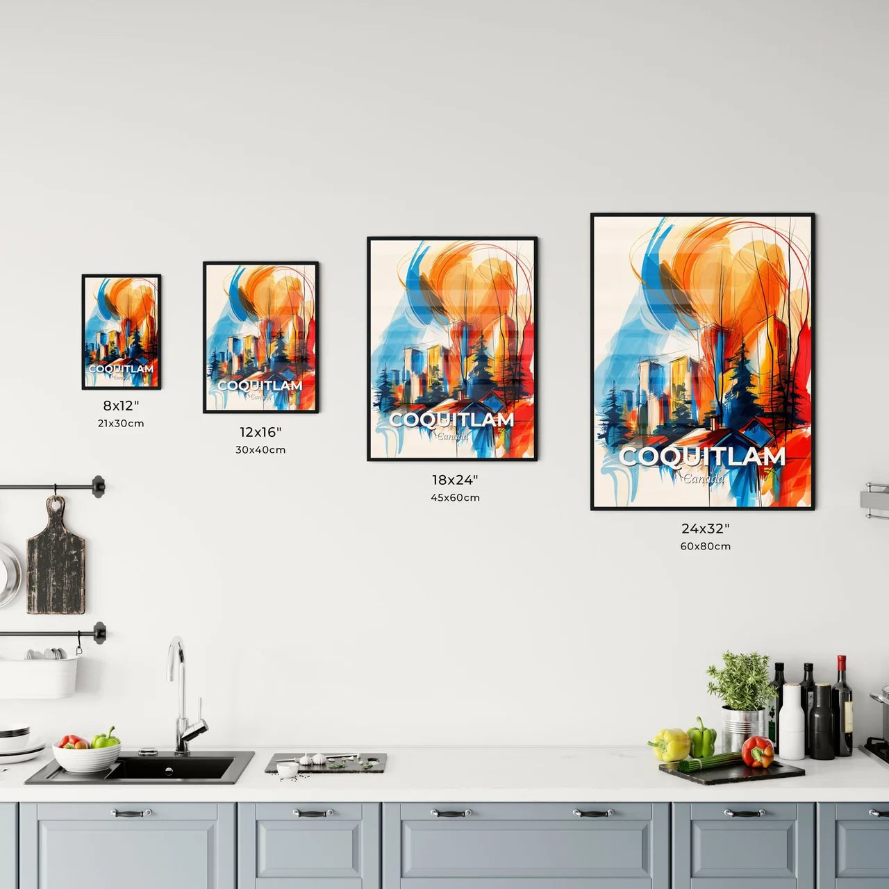 Vibrant Coquitlam, Canada Kitchen Art