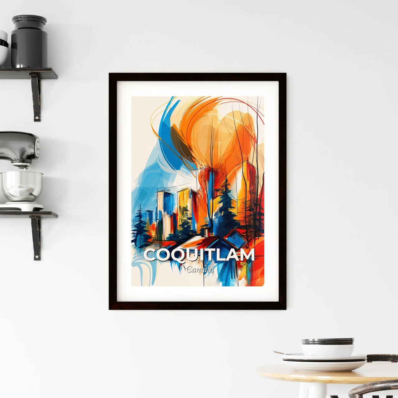 Vibrant Coquitlam, Canada Framed Print