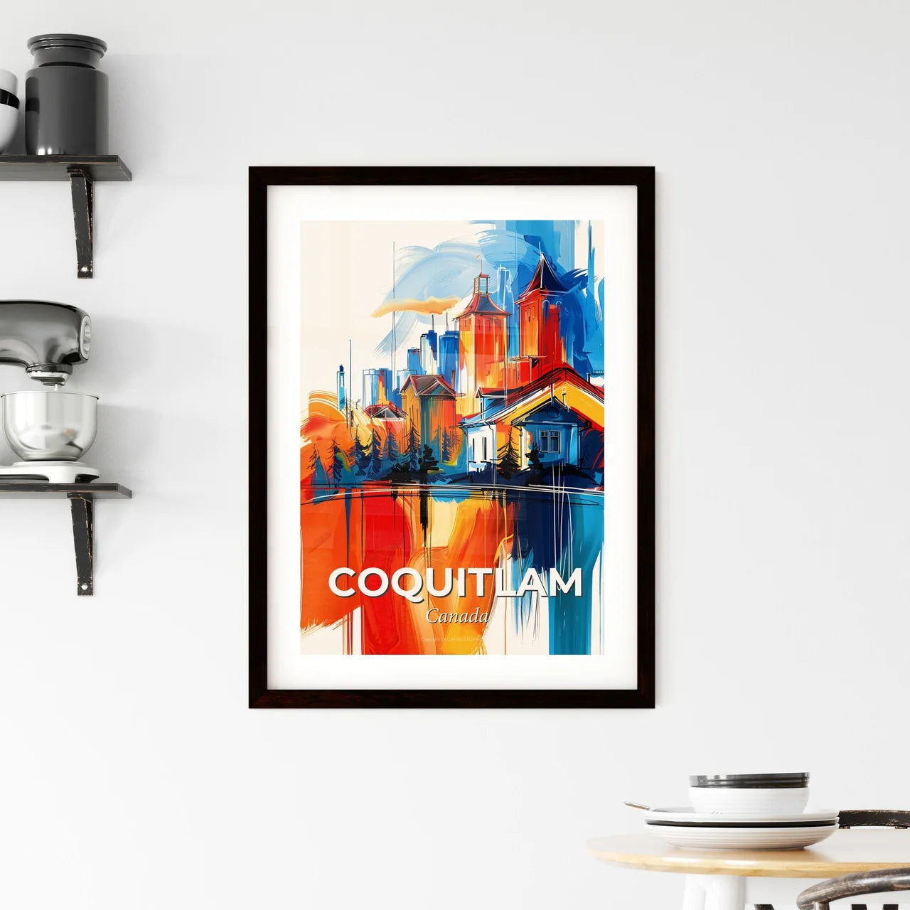 Vibrant Coquitlam, Canada Framed Print