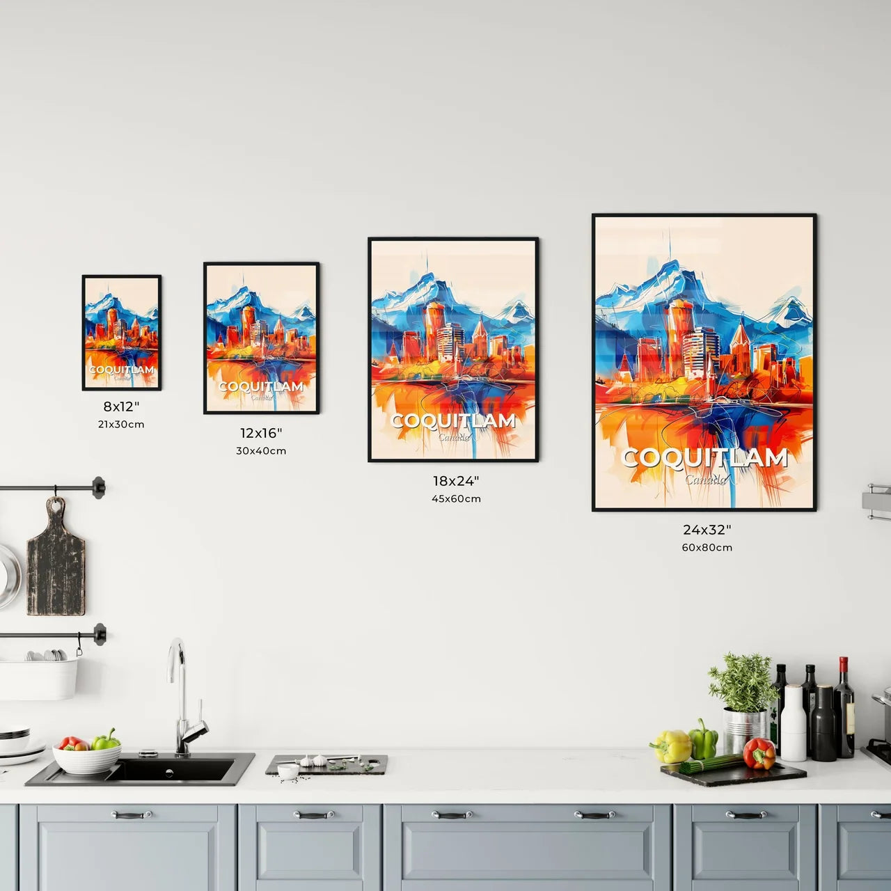 Vibrant Coquitlam, Canada Kitchen Art