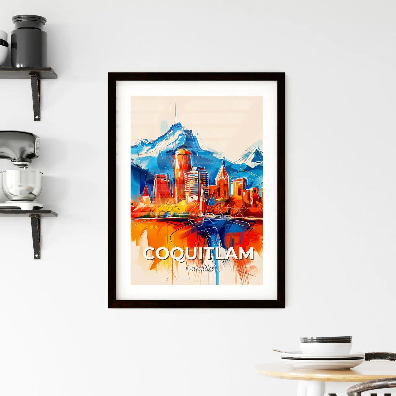 Vibrant Coquitlam, Canada Framed Print