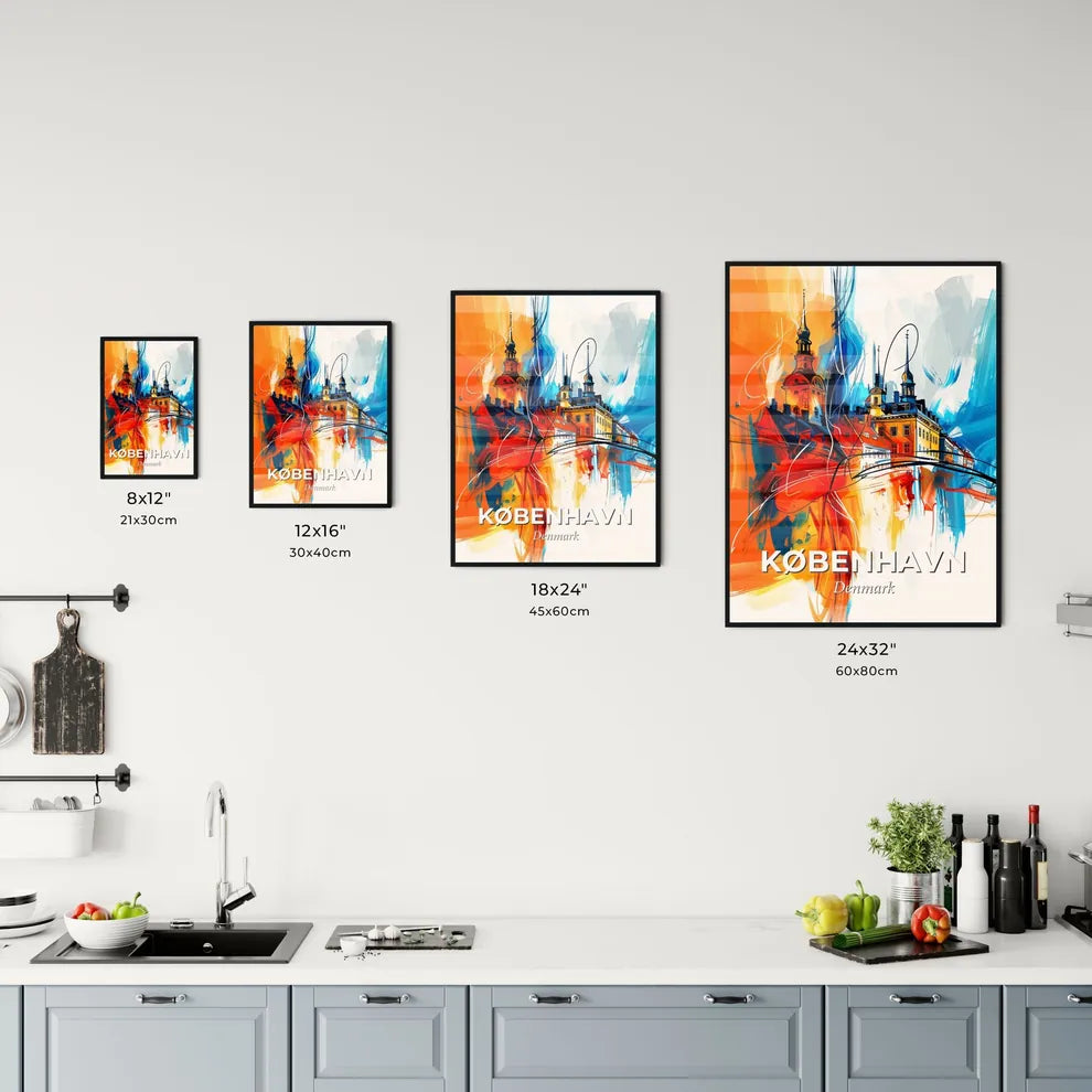 Vibrant København, Denmark Kitchen Art