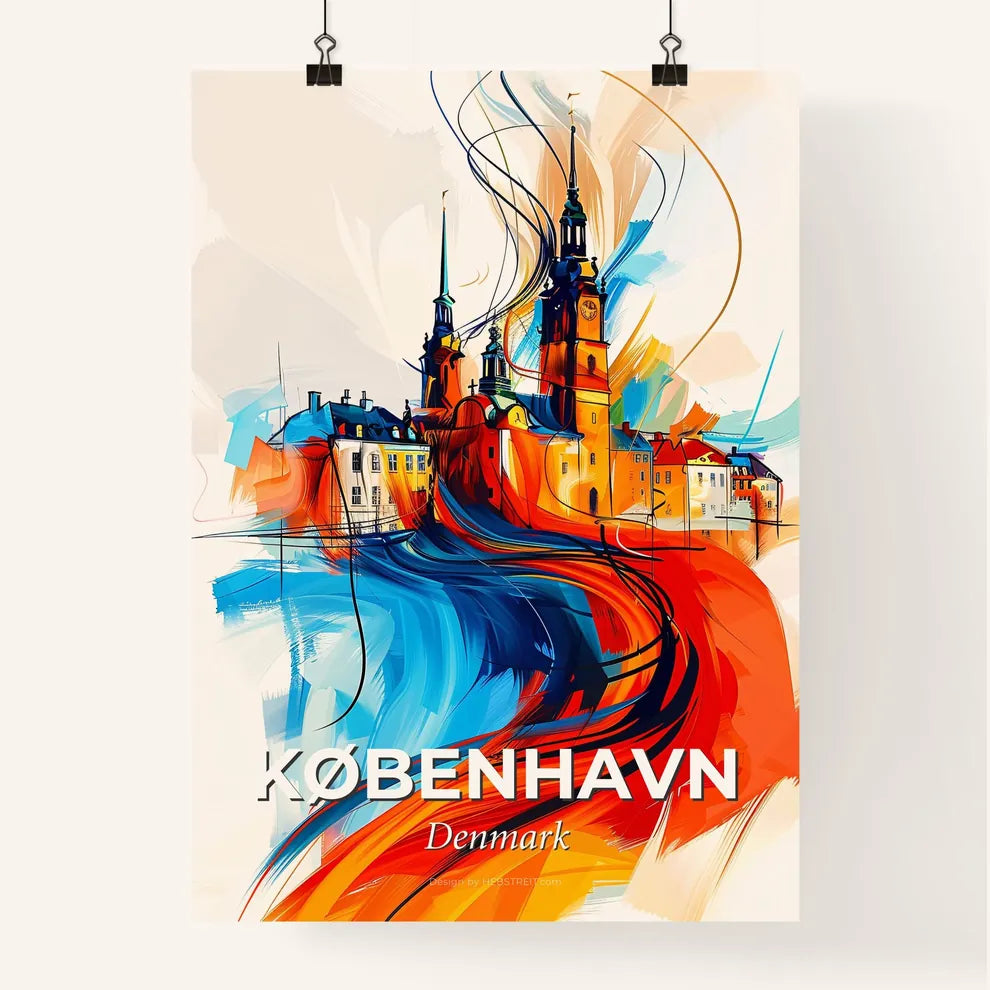 Vibrant København, Denmark Poster