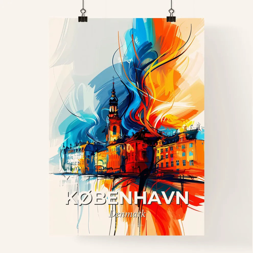 Vibrant København, Denmark Poster