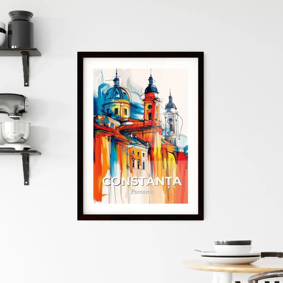 Vibrant Constanța, Romania Framed Print