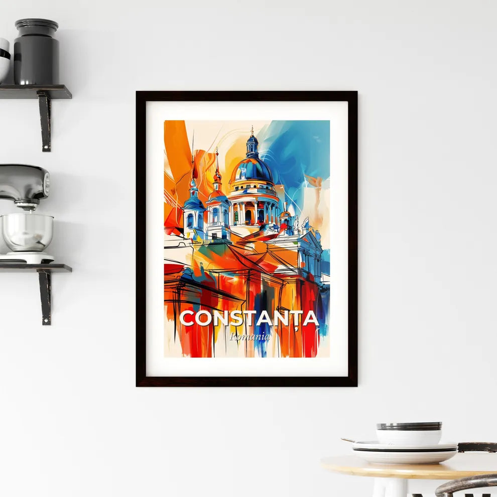 Vibrant Constanța, Romania Framed Print