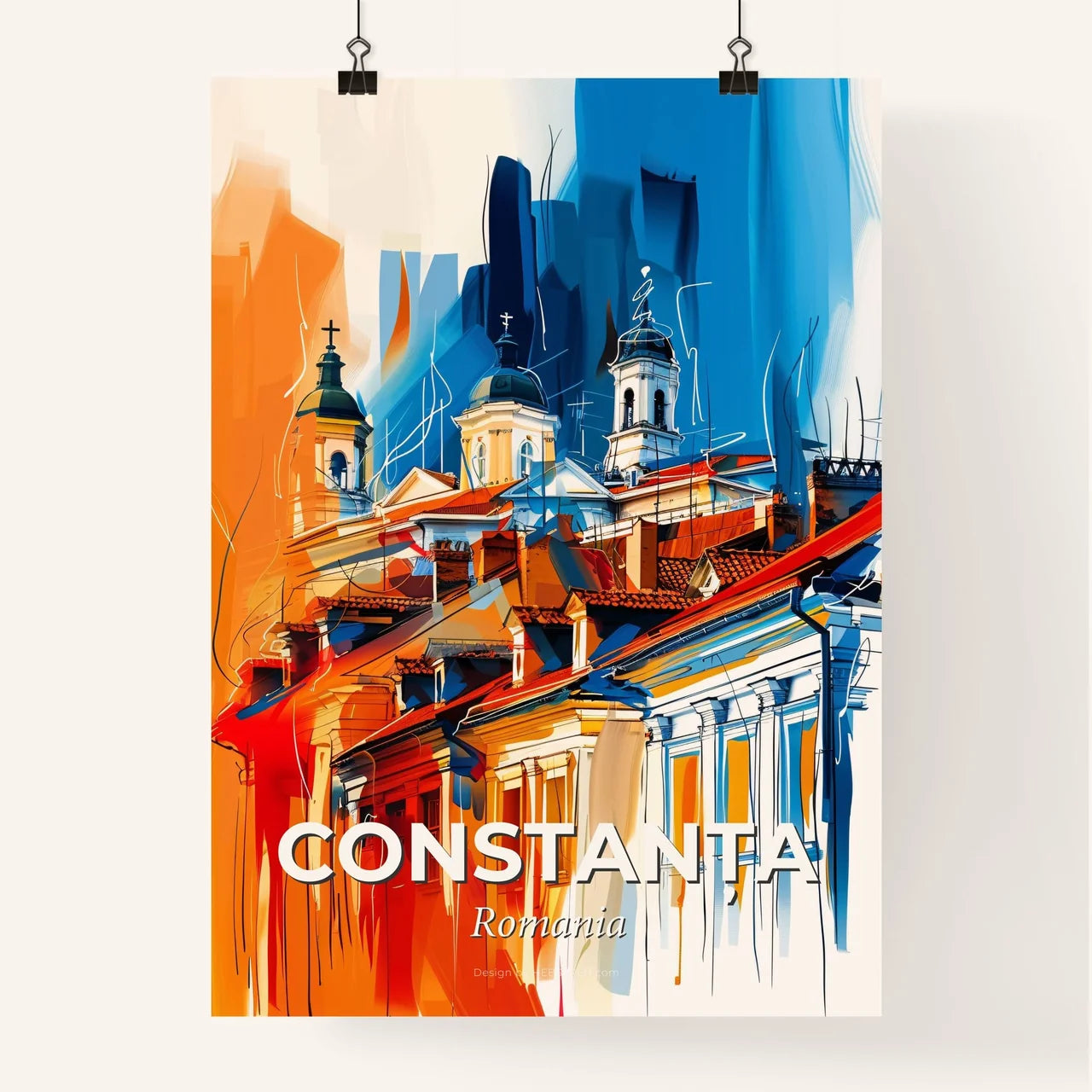 Vibrant Constanța, Romania Poster