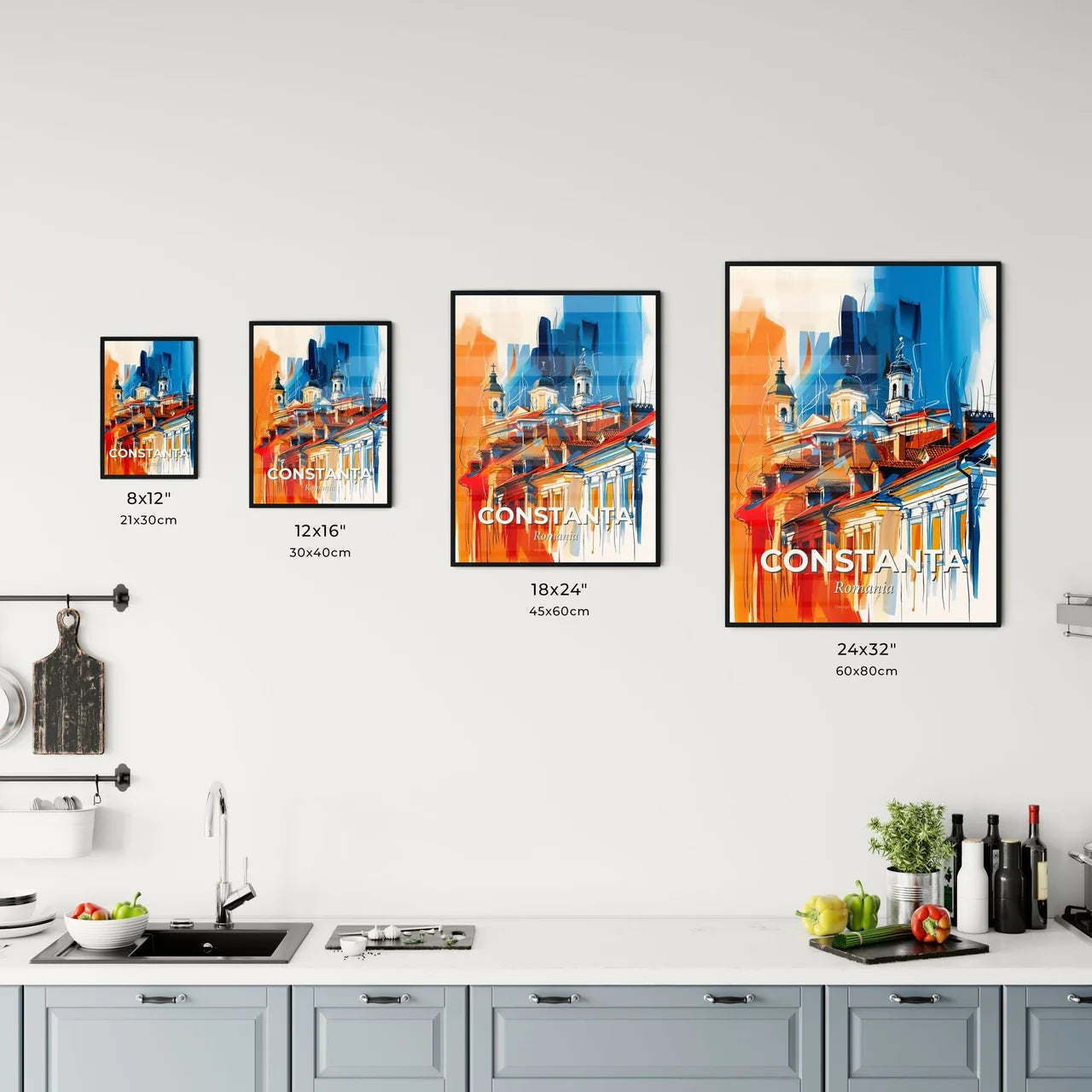 Vibrant Constanța, Romania Kitchen Art