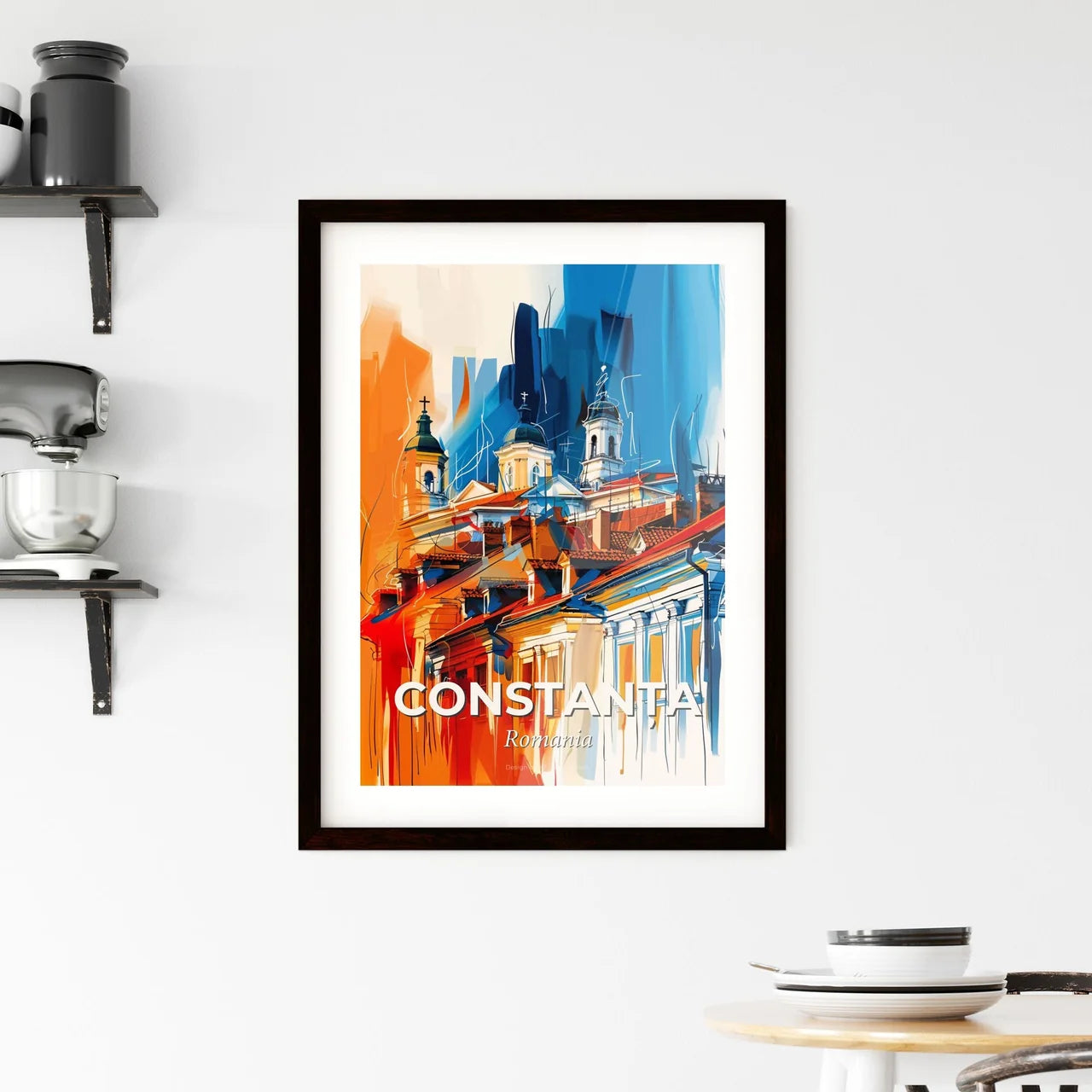 Vibrant Constanța, Romania Framed Print