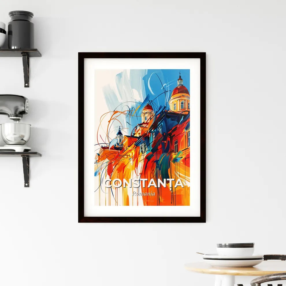 Vibrant Constanța, Romania Framed Print