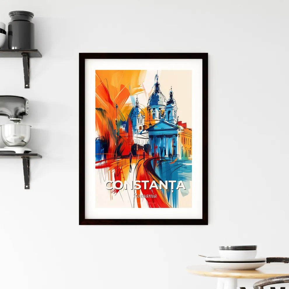 Vibrant Constanța, Romania Framed Print