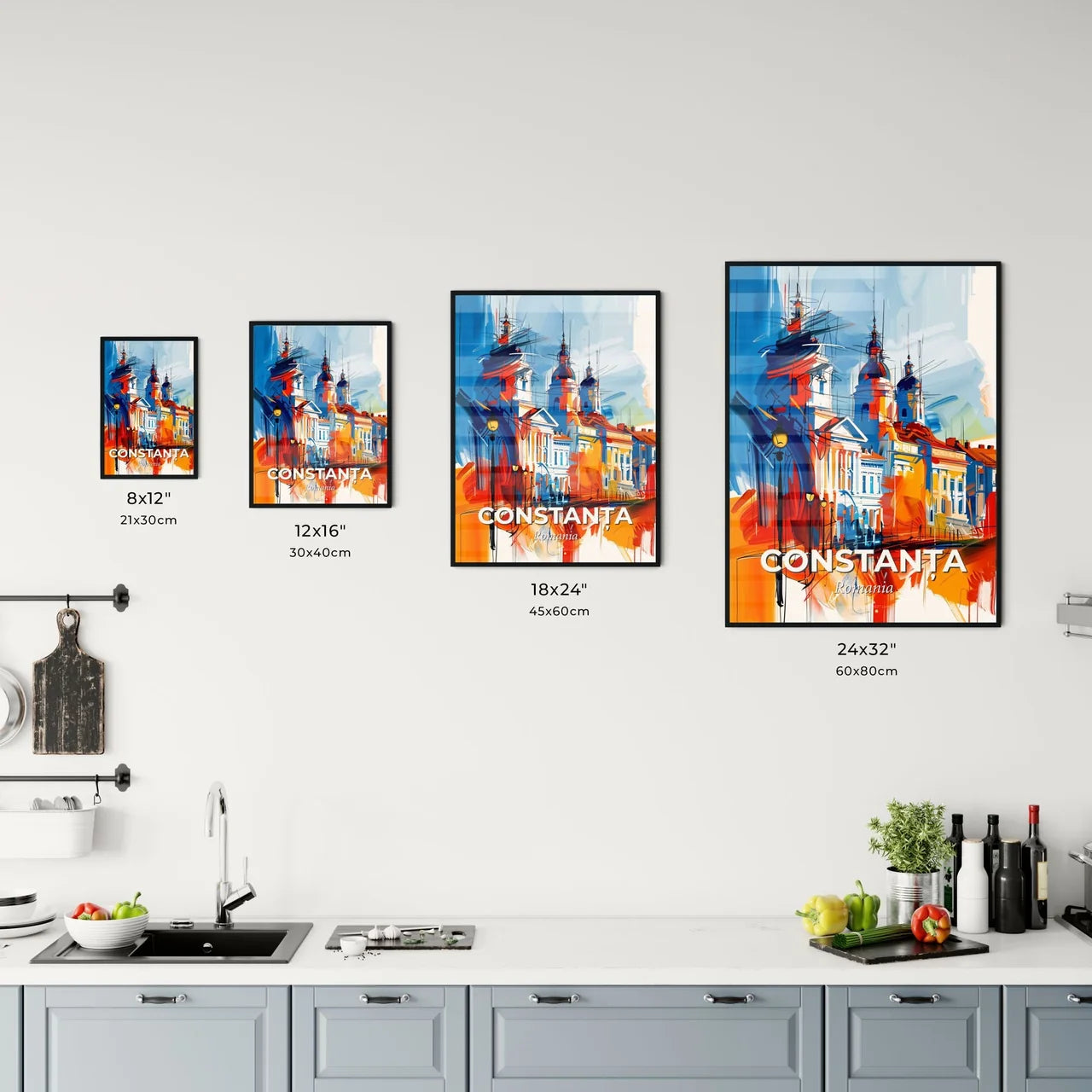 Vibrant Constanța, Romania Kitchen Art