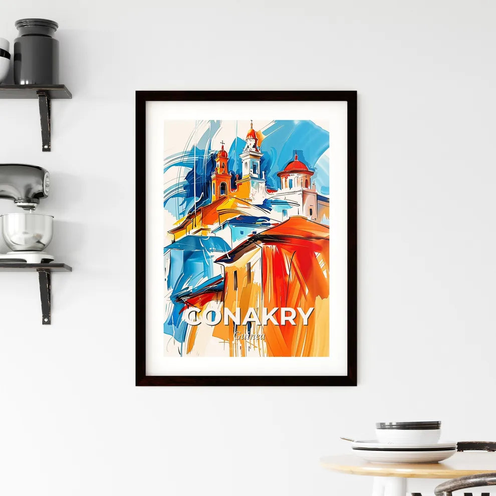 Vibrant Conakry, Guinea Framed Print
