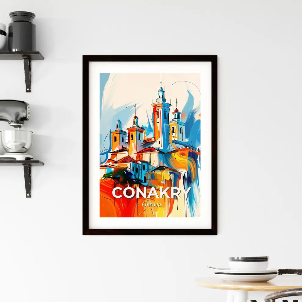 Vibrant Conakry, Guinea Framed Print