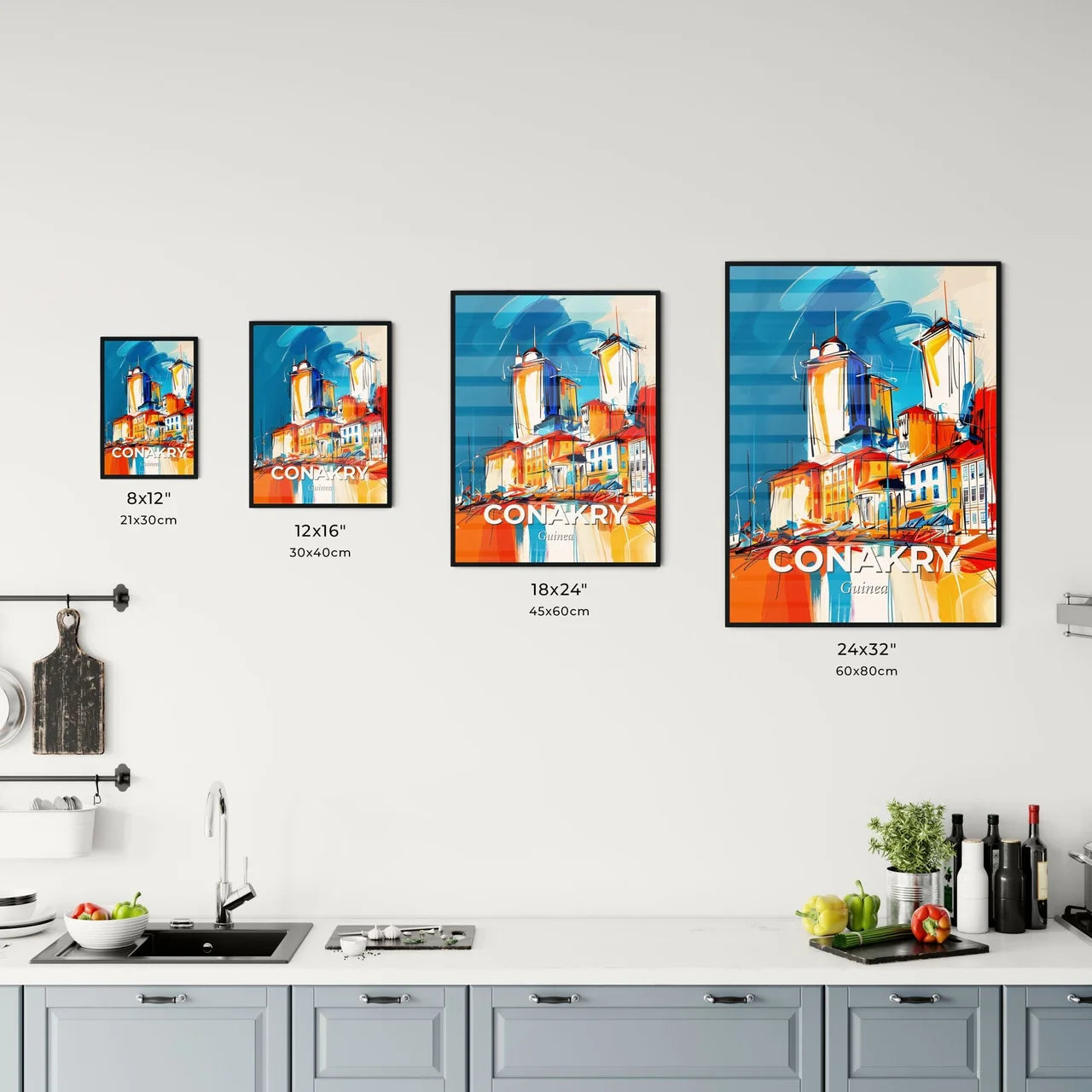 Vibrant Conakry, Guinea Kitchen Art