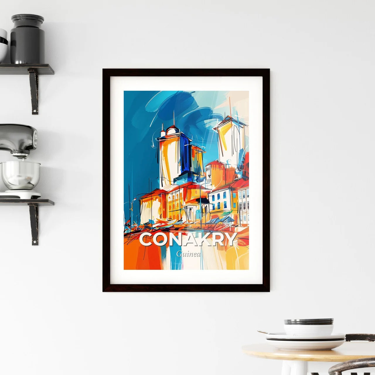 Vibrant Conakry, Guinea Framed Print