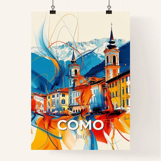 Vibrant Como, Italy Poster