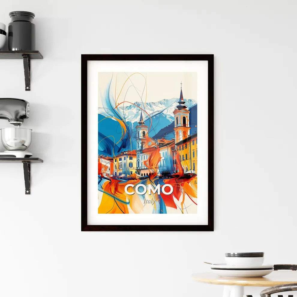 Vibrant Como, Italy Framed Print