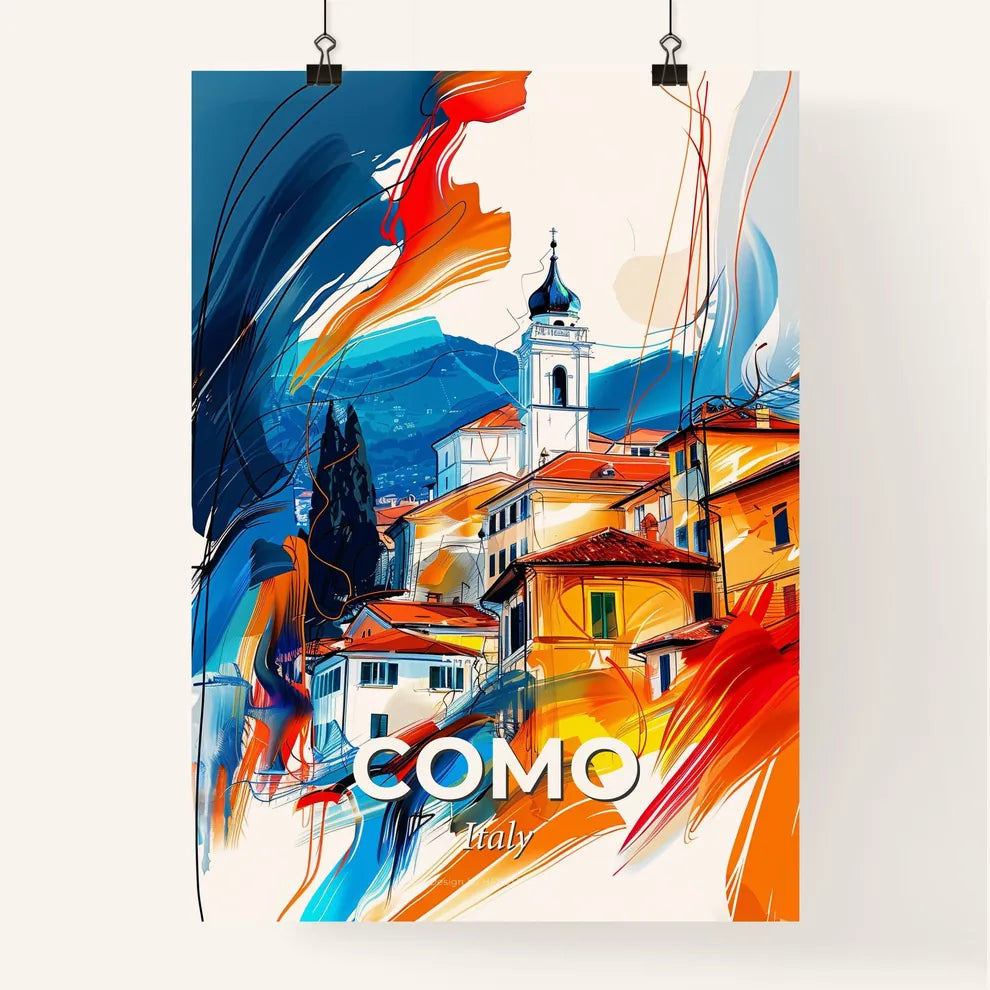 Vibrant Como, Italy Poster