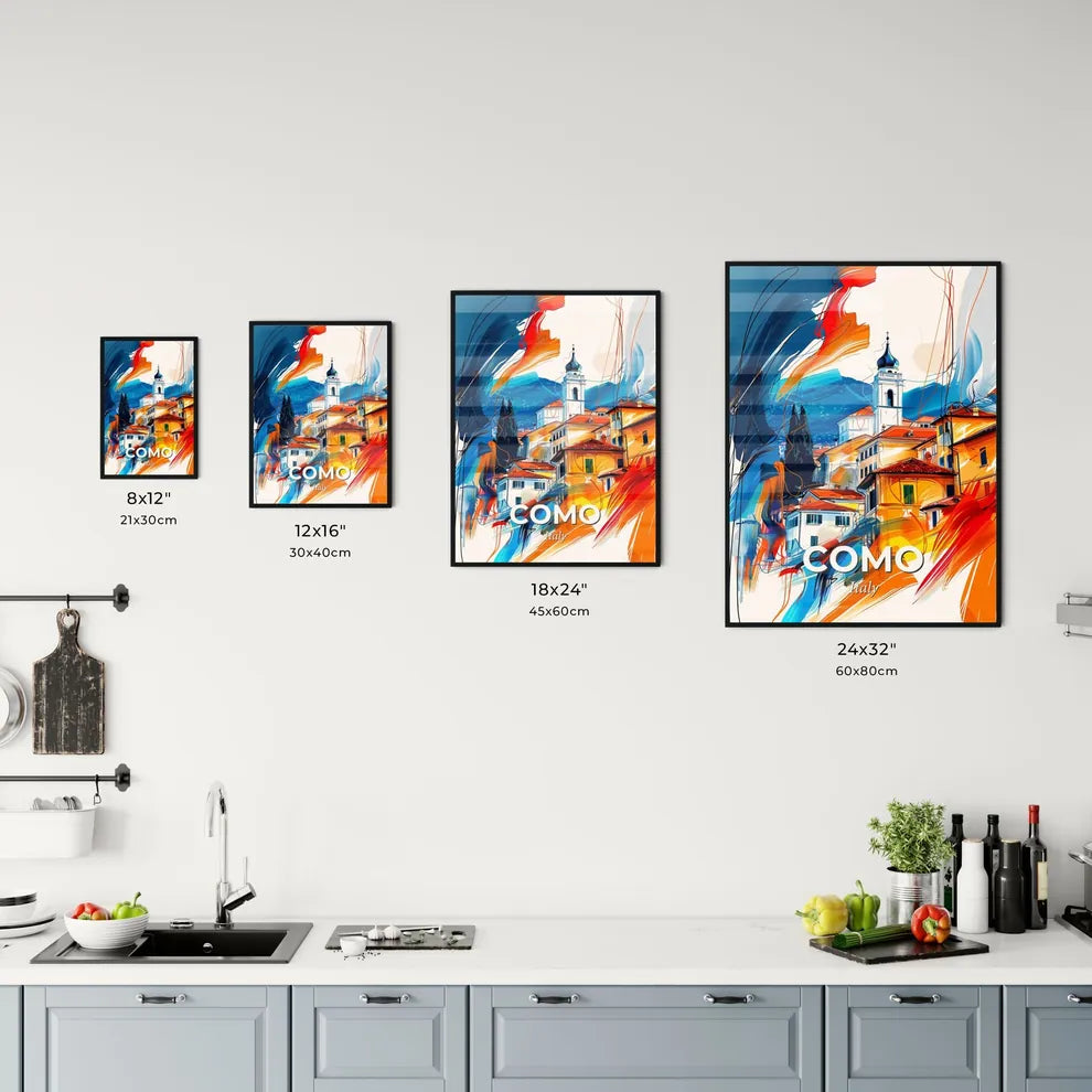 Vibrant Como, Italy Kitchen Art