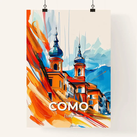 Vibrant Como, Italy Poster