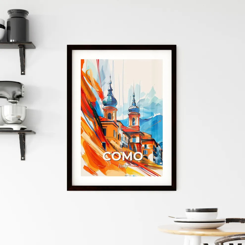 Vibrant Como, Italy Framed Print