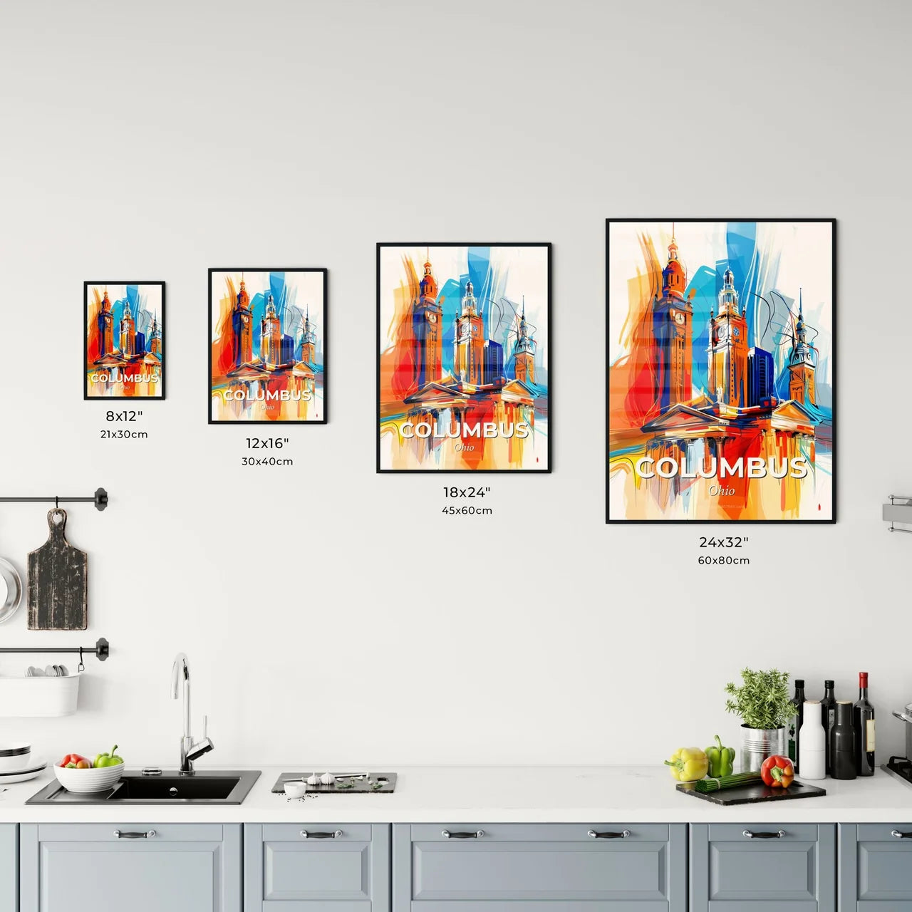 Vibrant Columbus, Ohio Kitchen Art