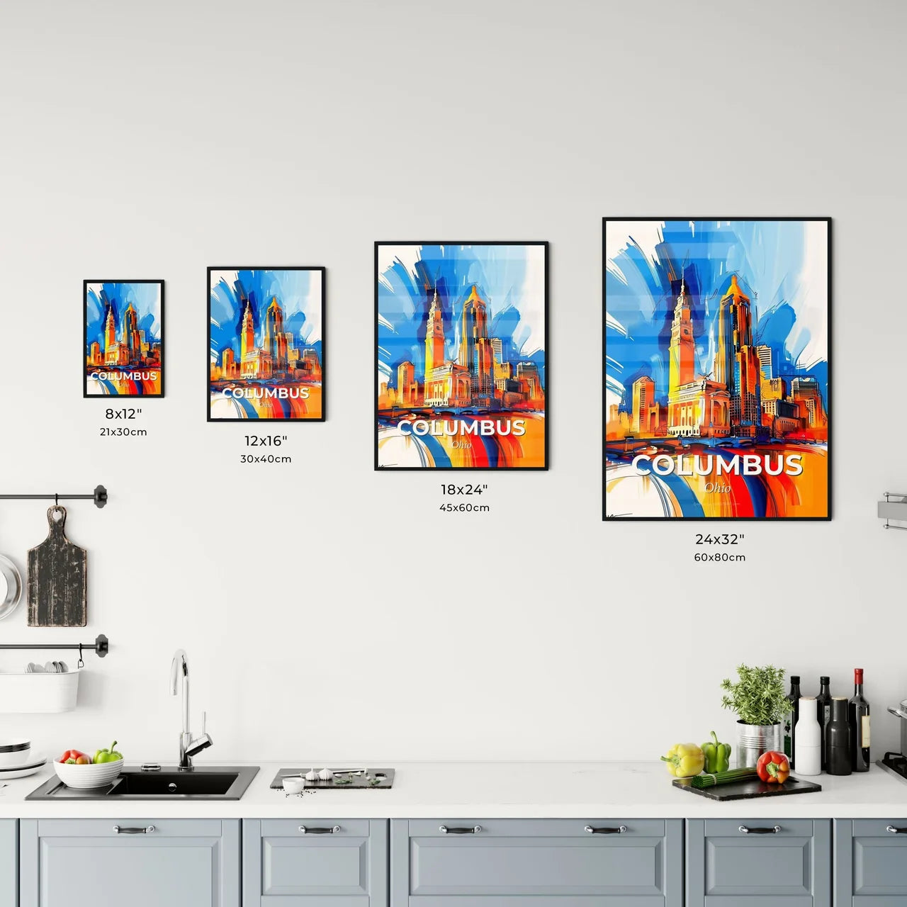 Vibrant Columbus, Ohio Kitchen Art