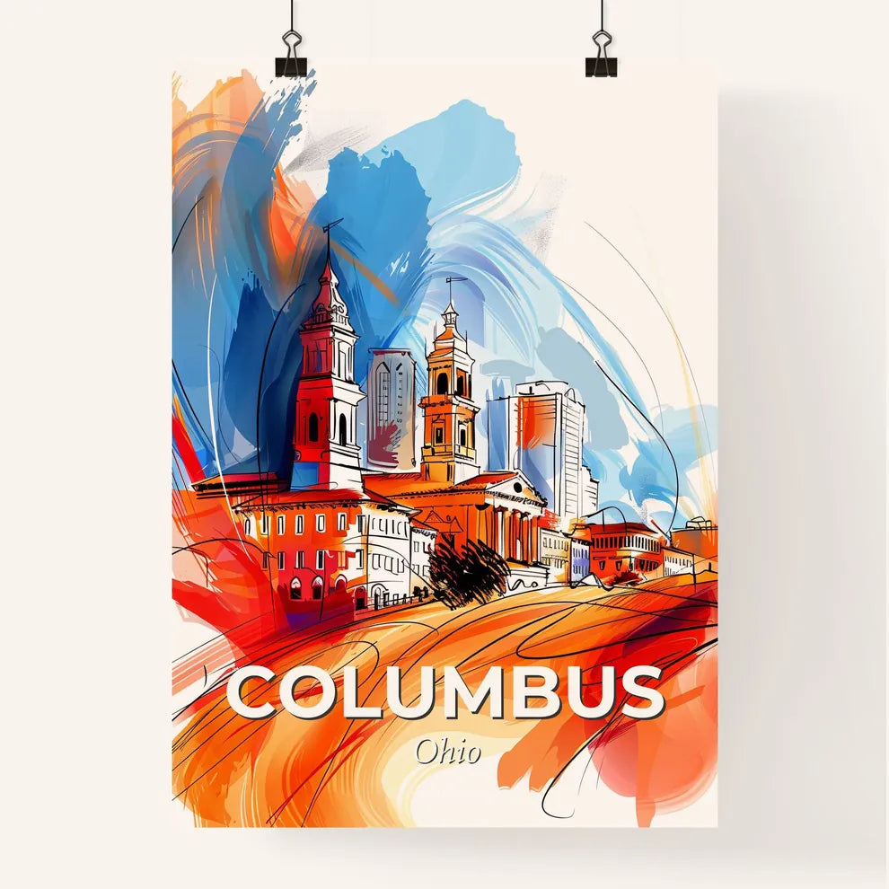 Vibrant Columbus, Ohio Poster