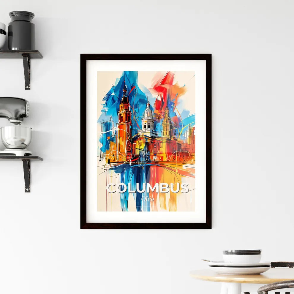 Vibrant Columbus, Ohio Framed Print