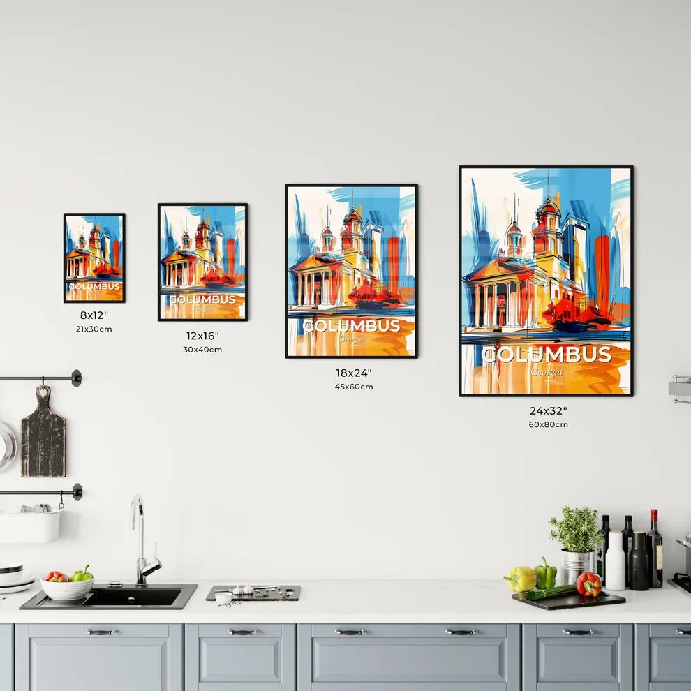 Vibrant Columbus, Georgia Kitchen Art