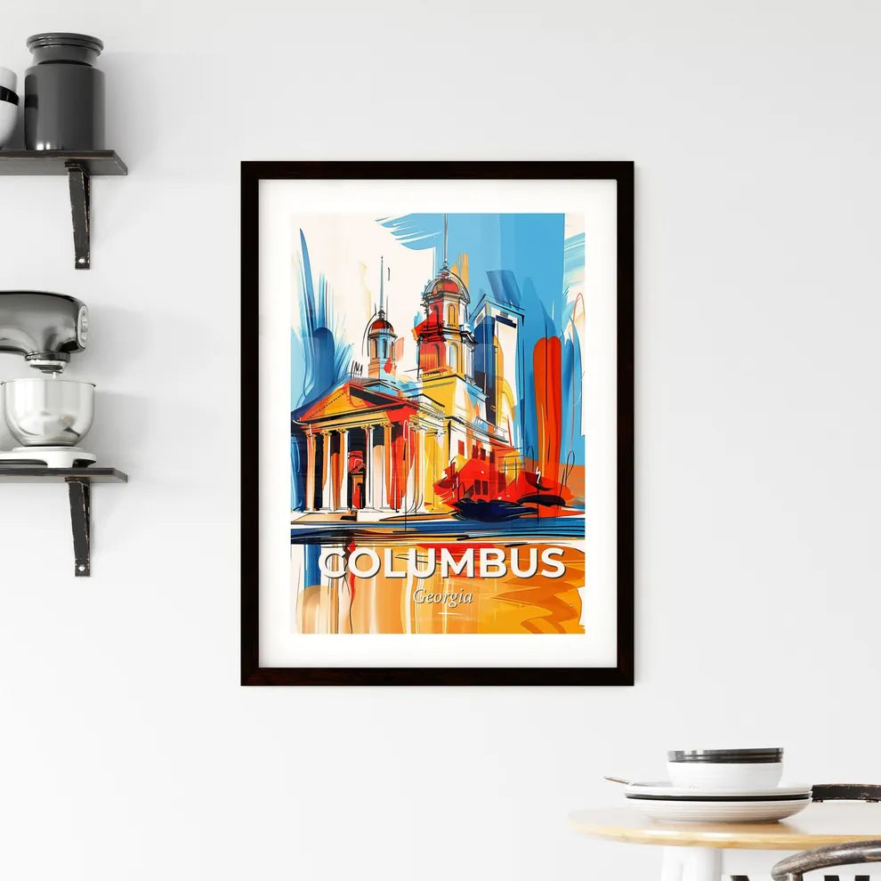 Vibrant Columbus, Georgia Framed Print
