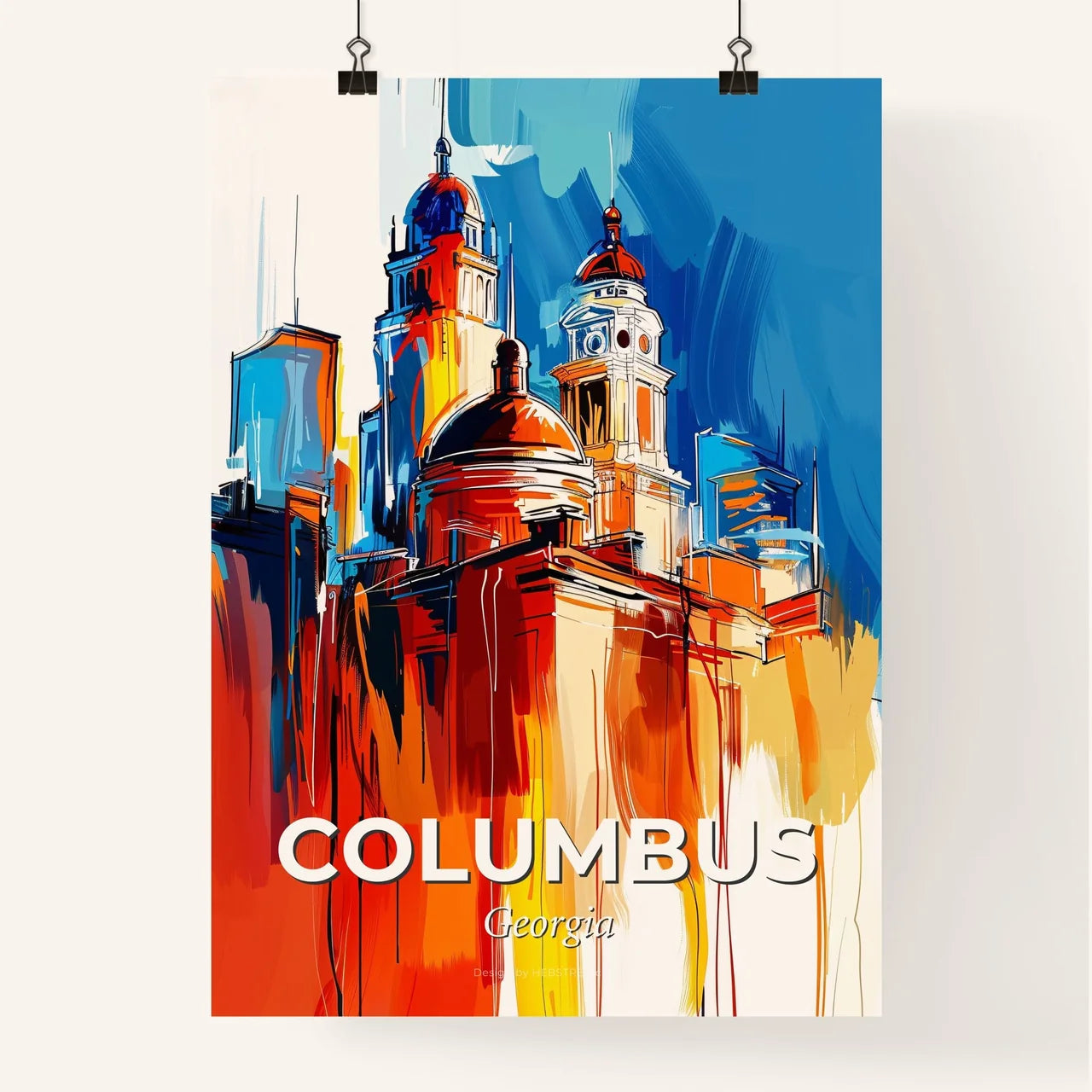 Vibrant Columbus, Georgia Poster