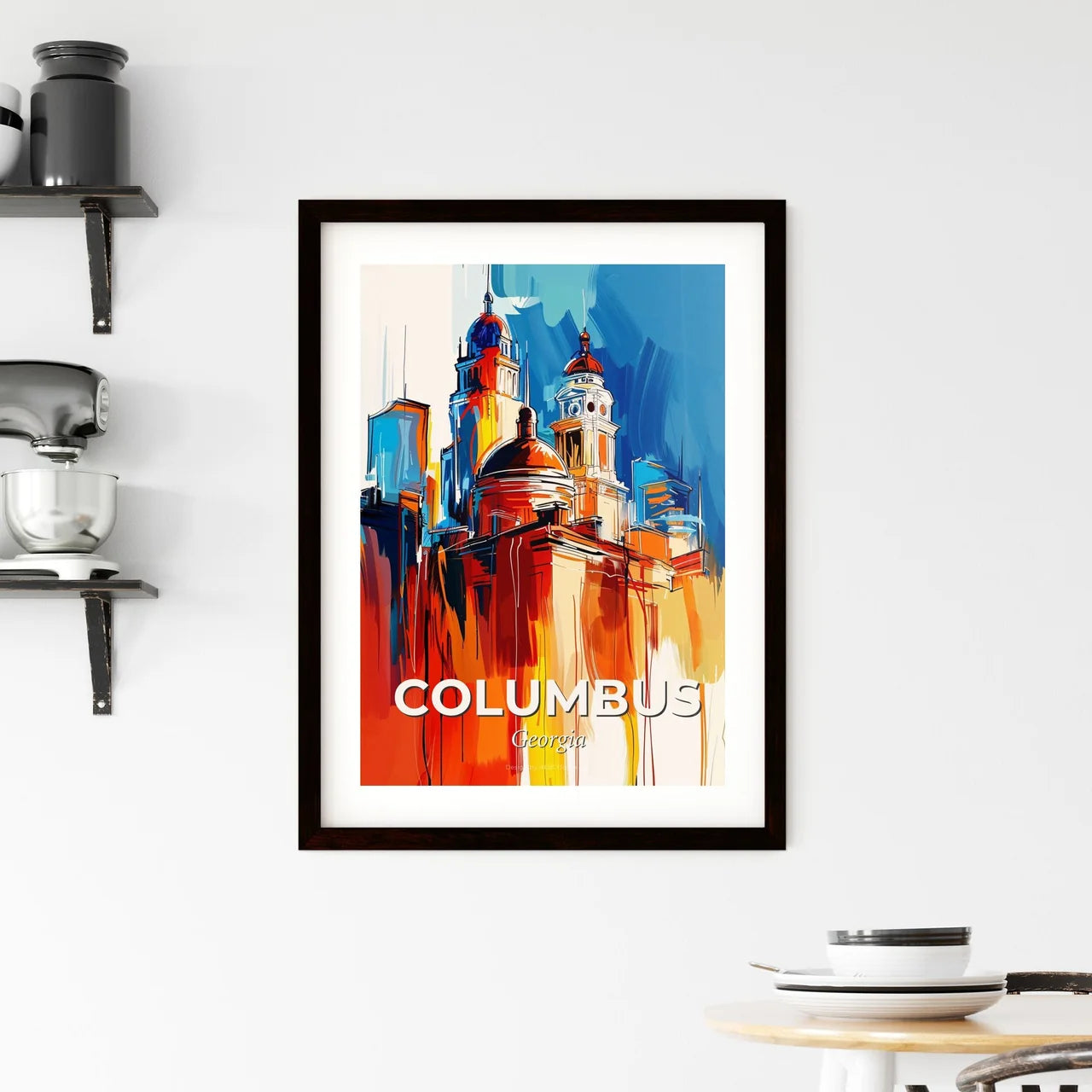 Vibrant Columbus, Georgia Framed Print