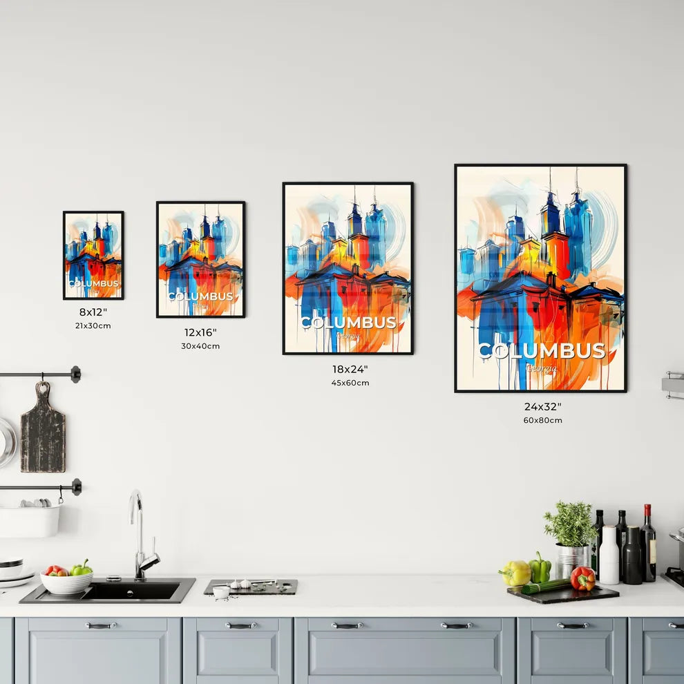 Vibrant Columbus, Georgia Kitchen Art