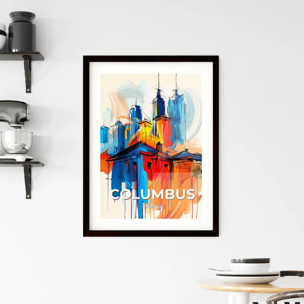 Vibrant Columbus, Georgia Framed Print