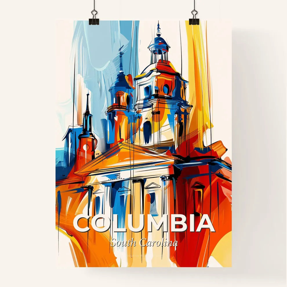Vibrant Columbia, South Carolina Poster