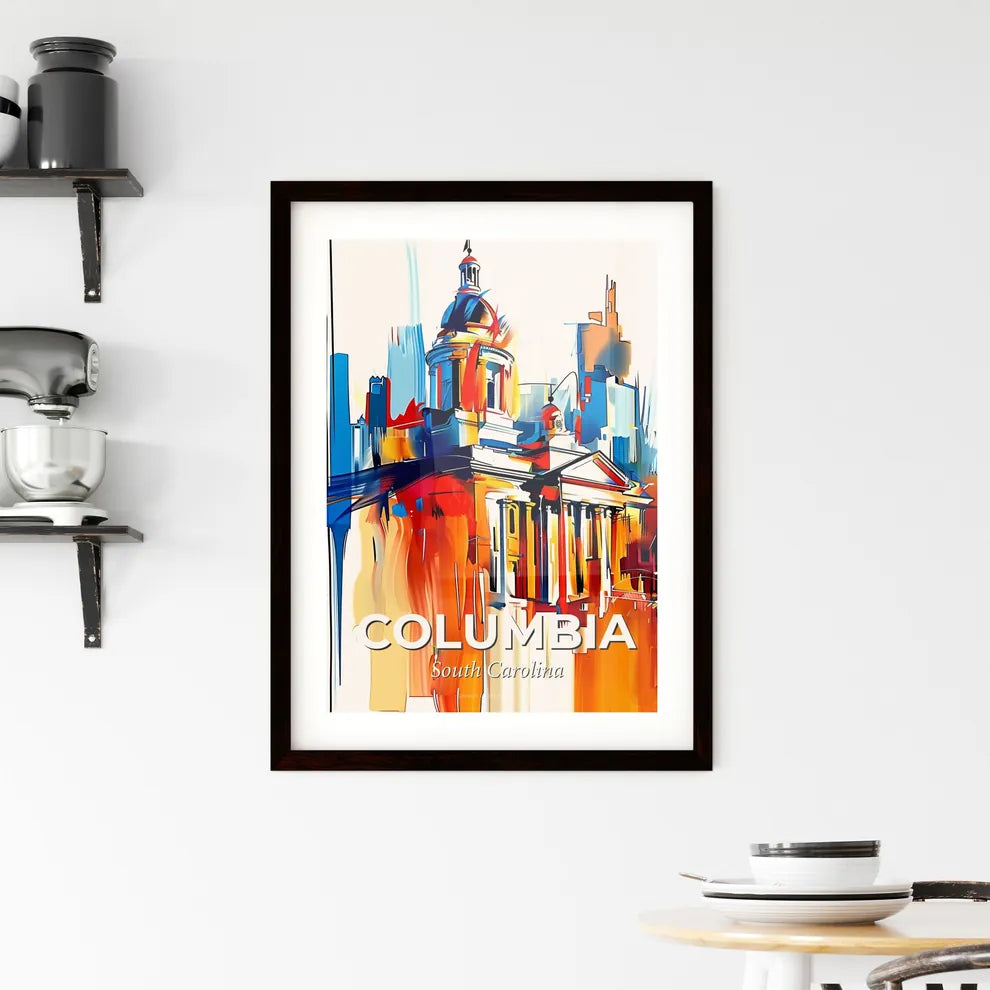 Vibrant Columbia, South Carolina Framed Print