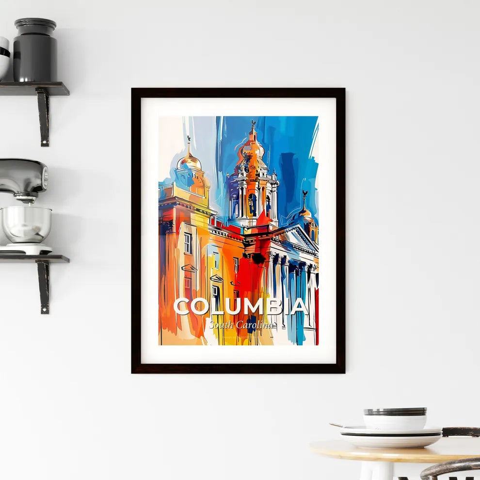 Vibrant Columbia, South Carolina Framed Print