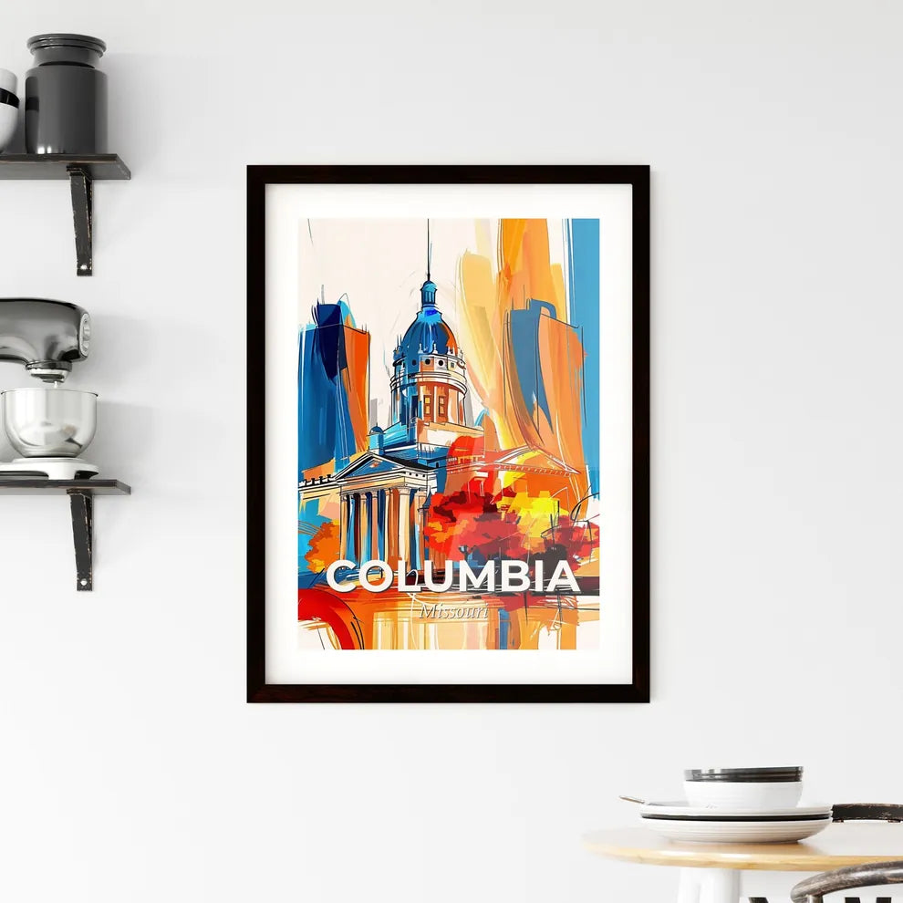 Vibrant Columbia, Missouri Framed Print