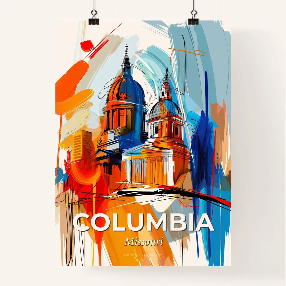 Vibrant Columbia, Missouri Poster