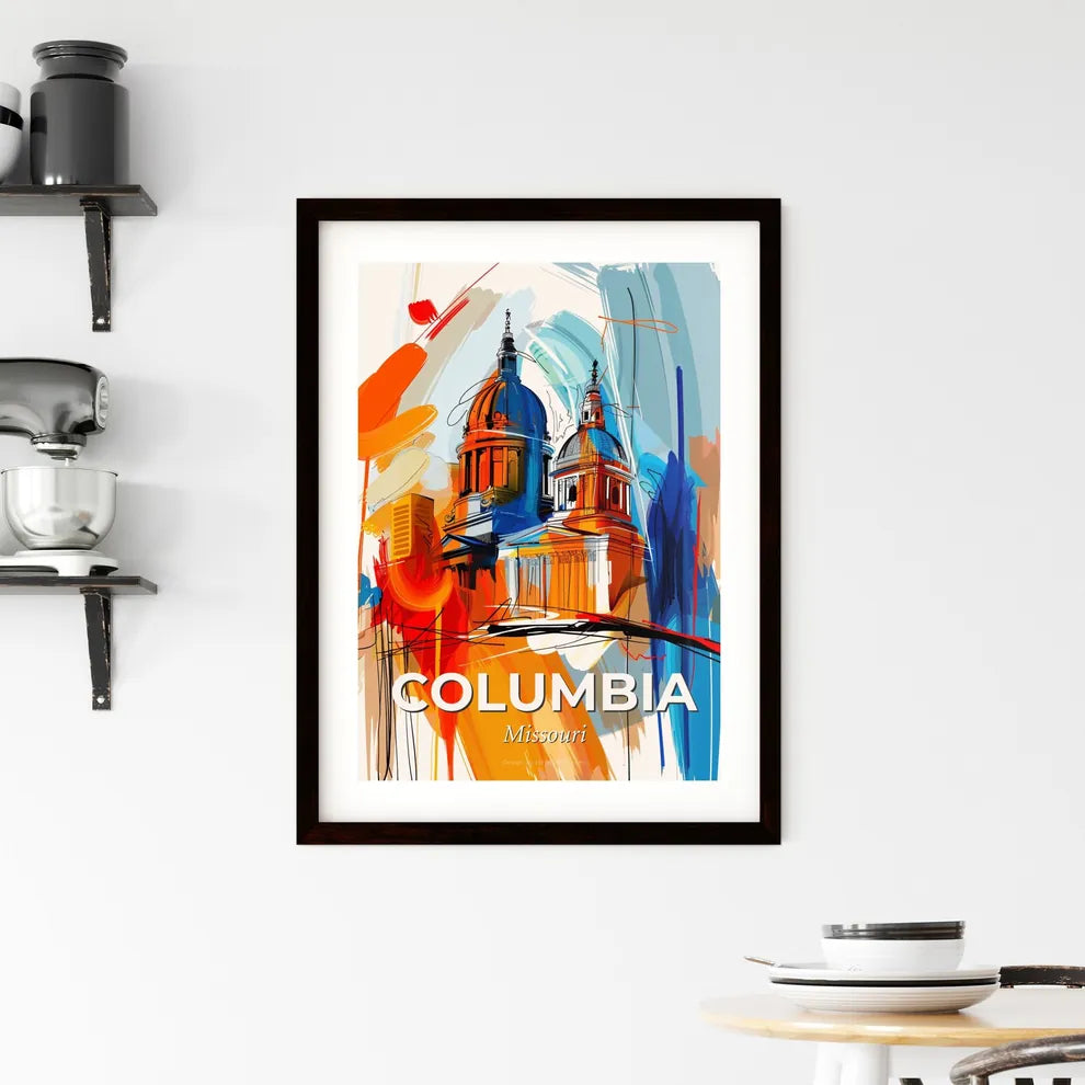 Vibrant Columbia, Missouri Framed Print