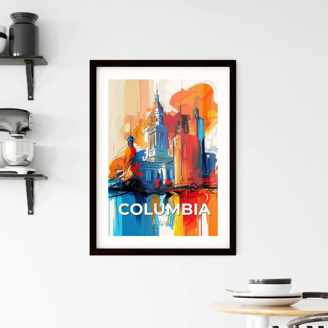Vibrant Columbia, Missouri Framed Print