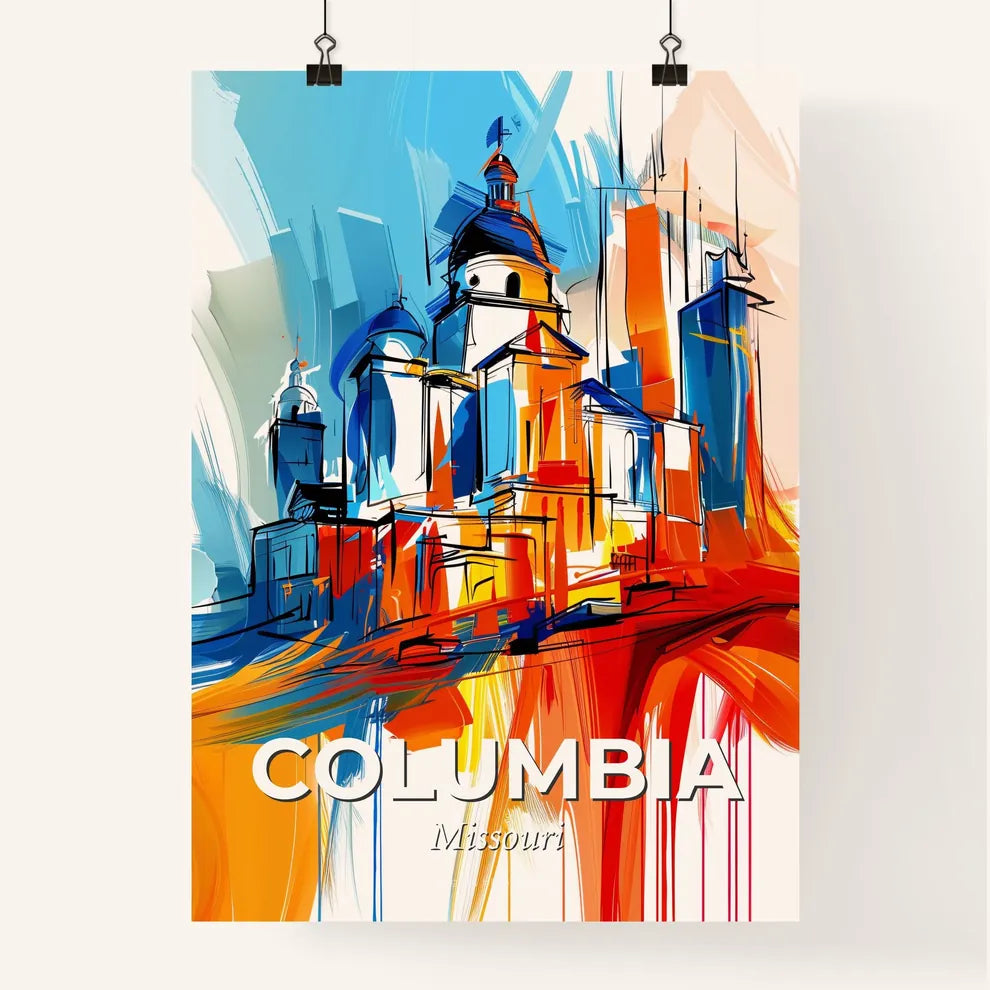 Vibrant Columbia, Missouri Poster
