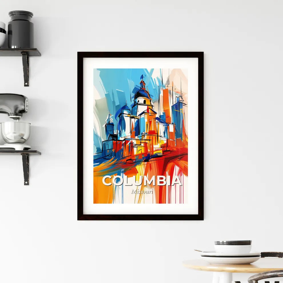 Vibrant Columbia, Missouri Framed Print