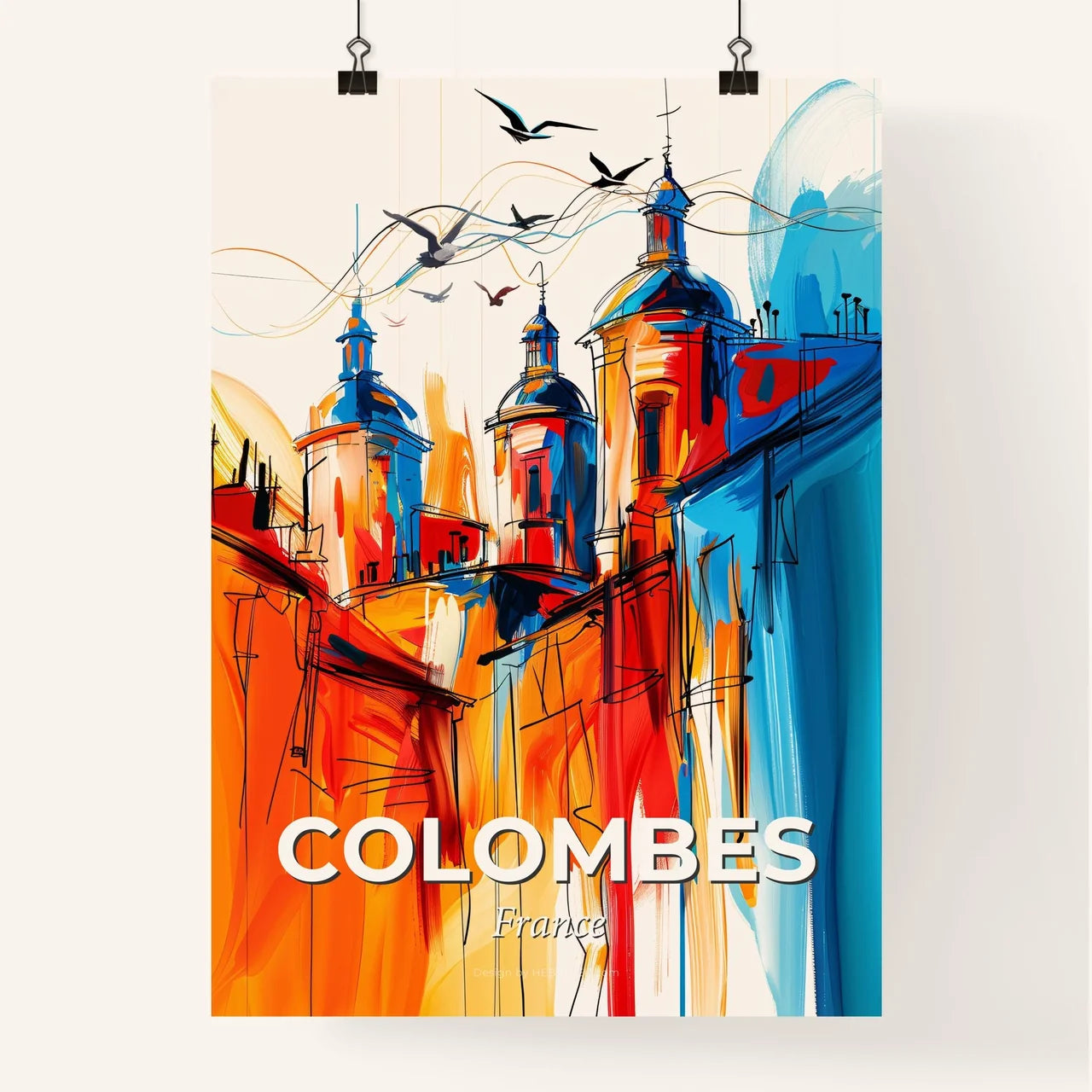 Vibrant Colombes, France Poster