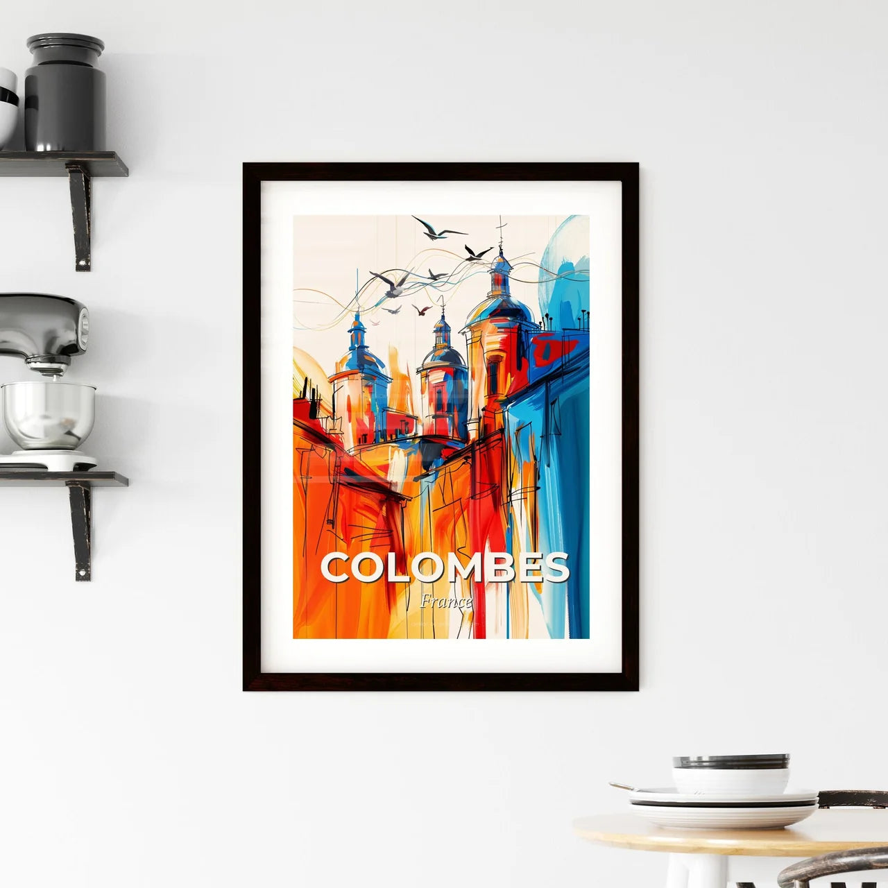 Vibrant Colombes, France Framed Print