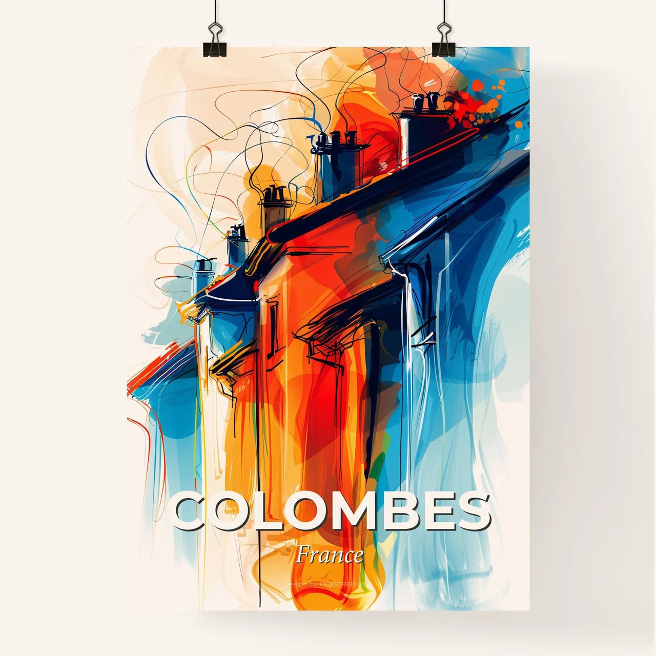 Vibrant Colombes, France Poster