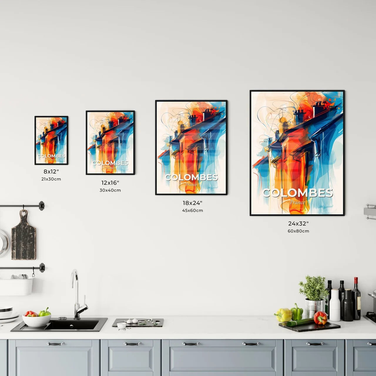 Vibrant Colombes, France Kitchen Art
